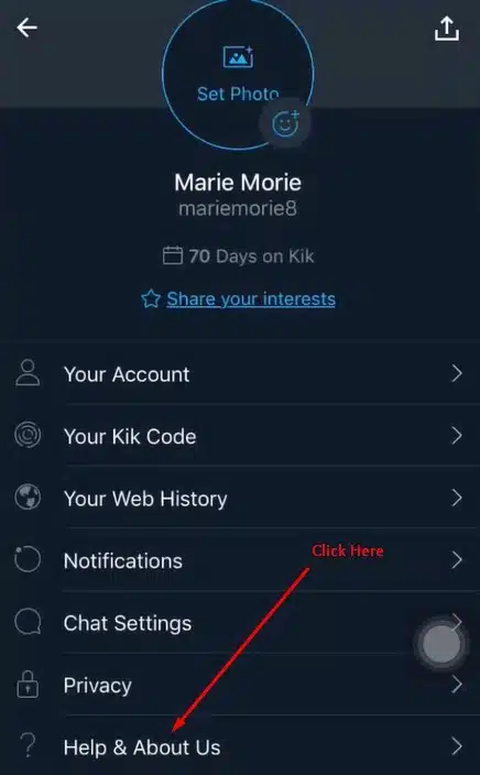 Delete kik account permanently