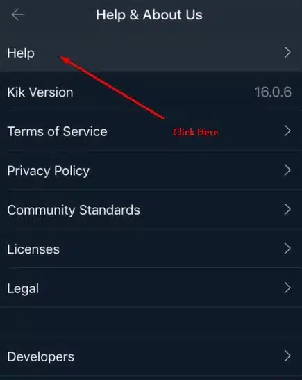 Kik account delete