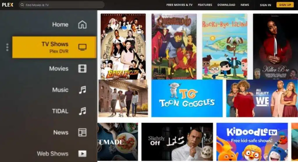 Plex - free movies online