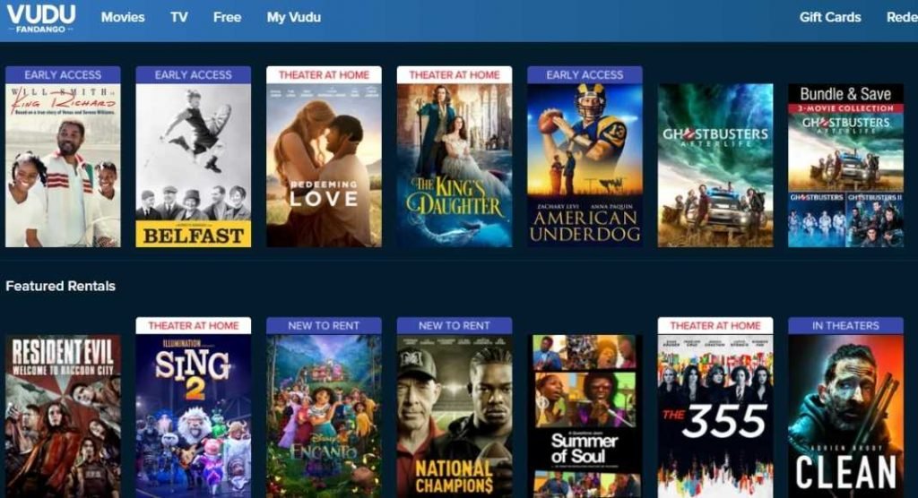 Vudu- Watch Free Movies Online