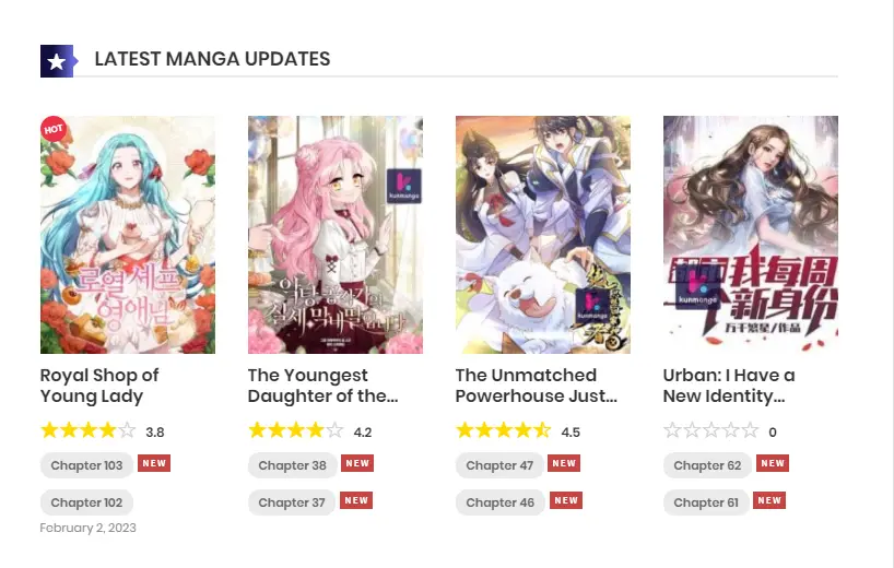 Latest Manga Updates