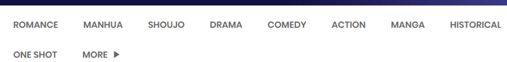 manga categories
