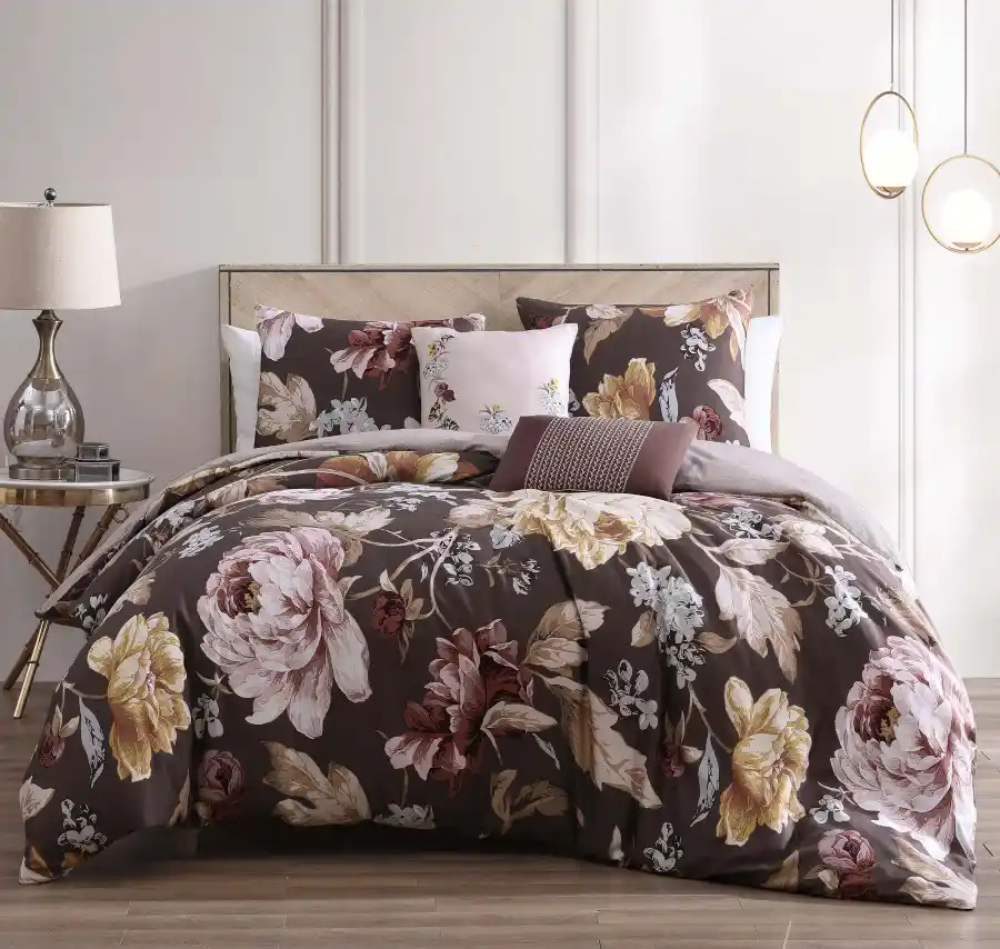 Bebejan Floral Garden Chocolate Brown