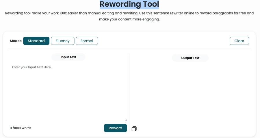 Rewording Tool