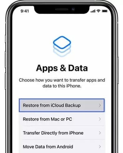 restore icloud backup