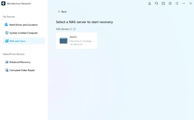 NAS Synology server