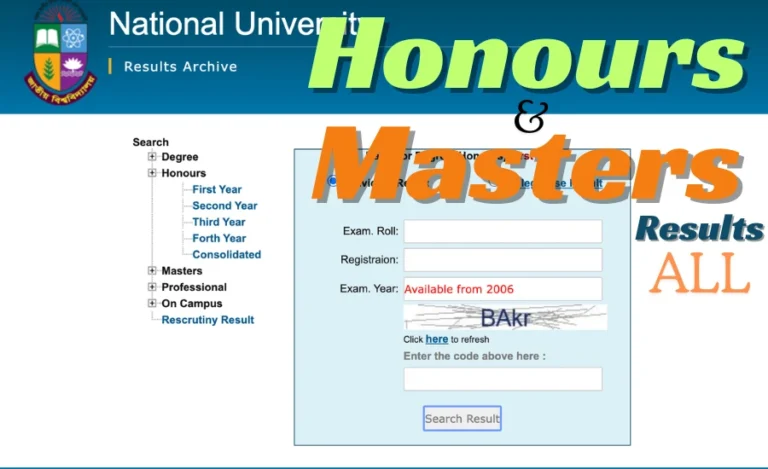 How to check NU Honours Result