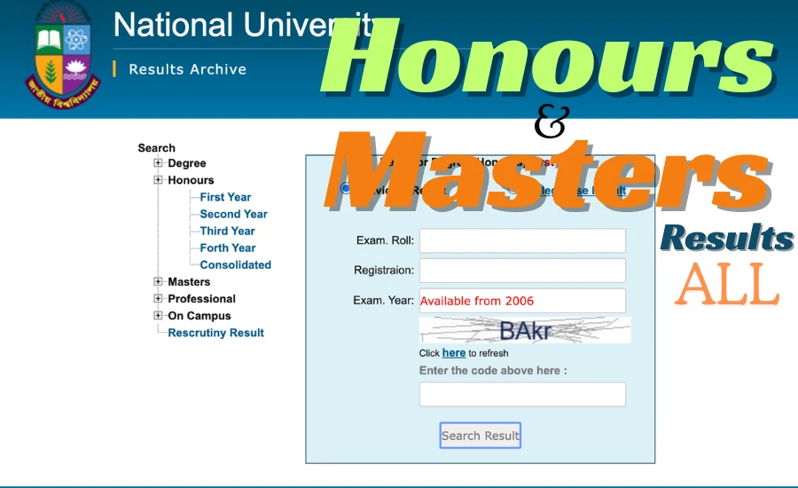 How to check NU Honours Result