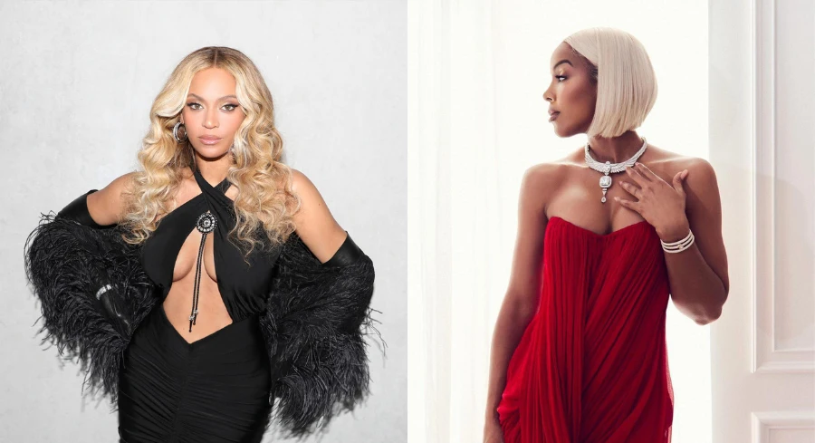 Kelly Rowland and Beyoncé
