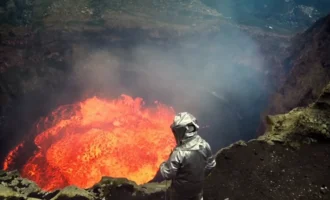 Dump trash into volcanoes