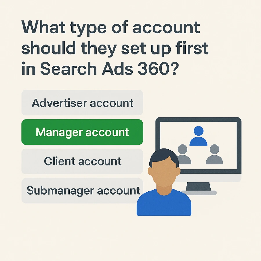 Search Ads 360 manager account