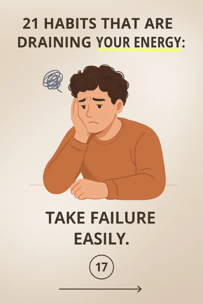 Take failure easily