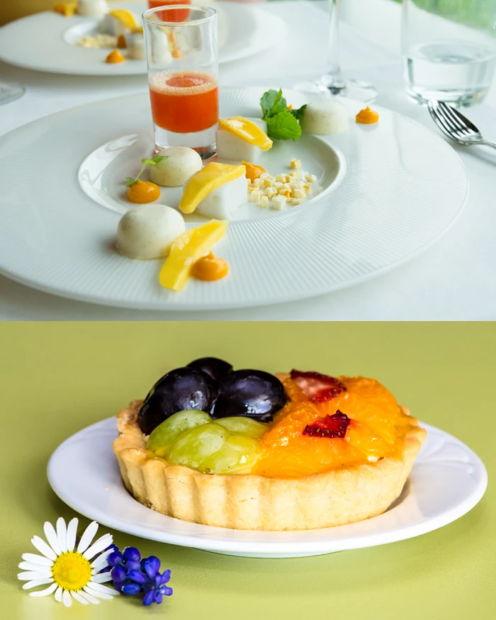 Fruity scenes for plates