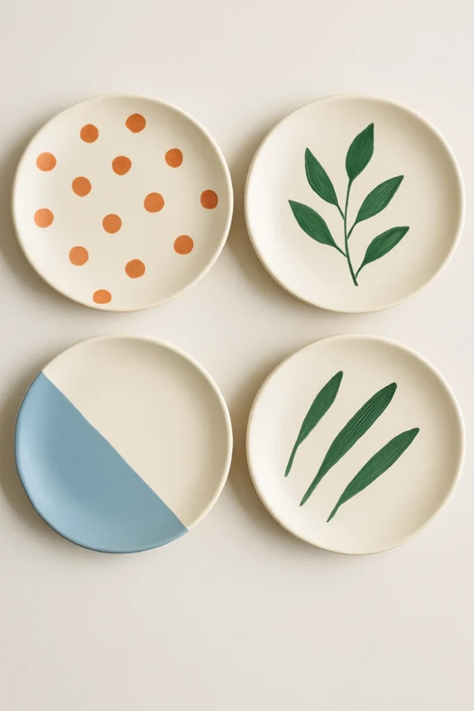 Pottery painting ideas for plates