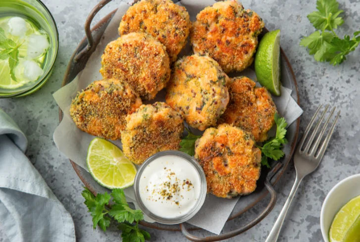 Quinoa Cakes With Smoked Salmon