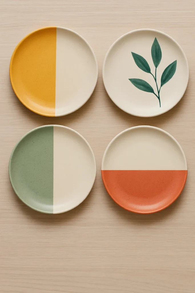 Two-toned patterns for plates