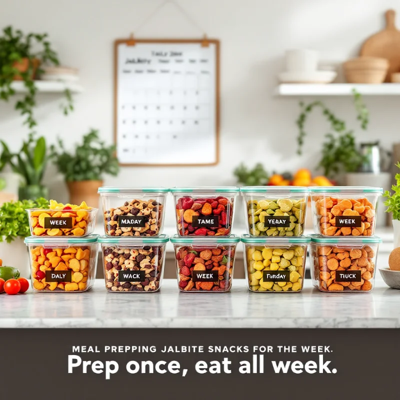 Meal Prepping Jalbitesnacks In Containers For The Week