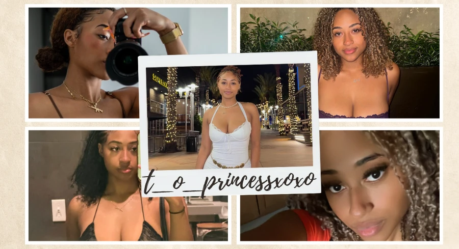 Collage of t_o_princessxoxo featuring lifestyle, fashion, and self-portrait shots
