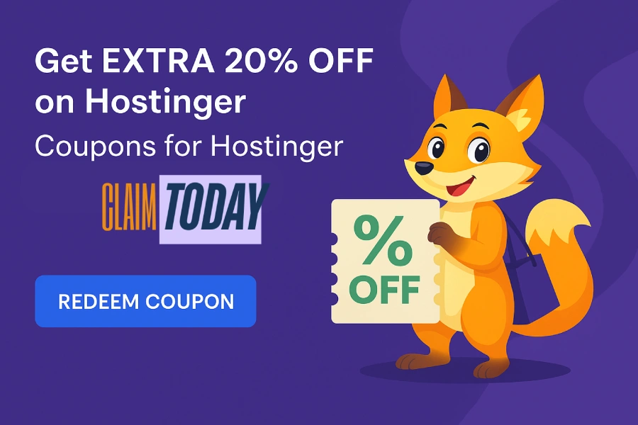 Hostinger Coupon Code December 2025 – Get Extra 20% OFF Today 1 Hostinger Coupon Code December 2025 – Get Extra 20% OFF Today