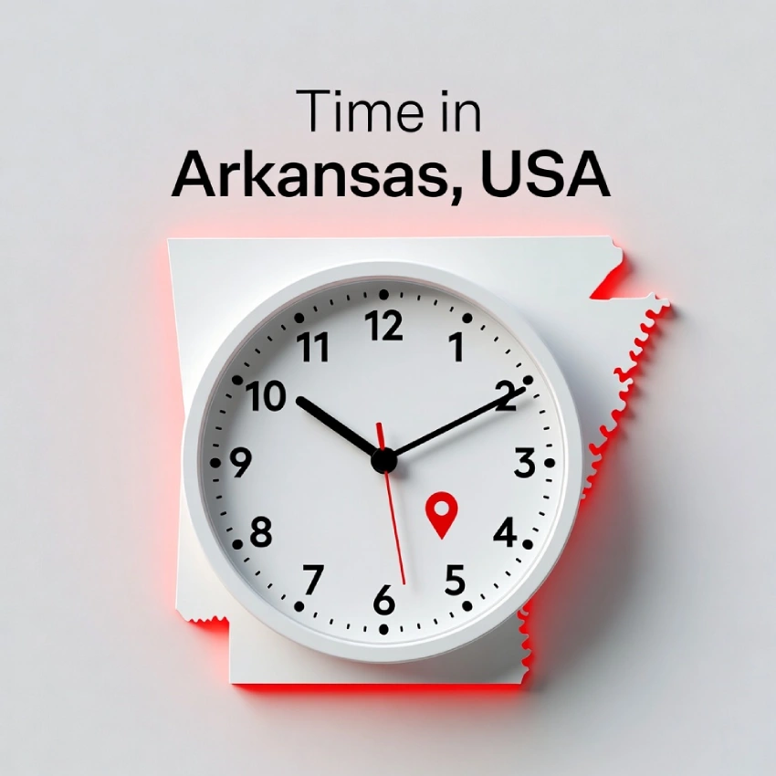 Current Time in Arkansas, USA Now