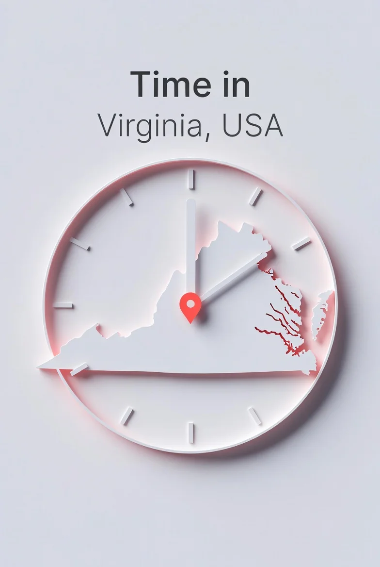 Current Time in Virginia, USA Now