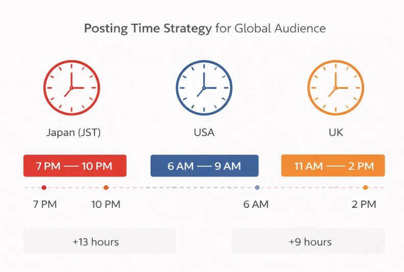 Time strategy for global audience