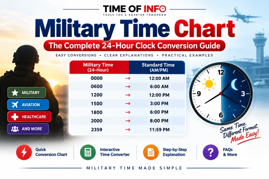 Military Time Chart: Complete 24-Hour Clock Conversion Guide