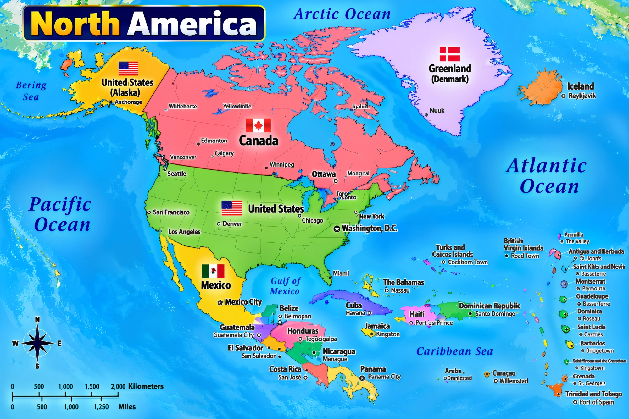 Map of North America