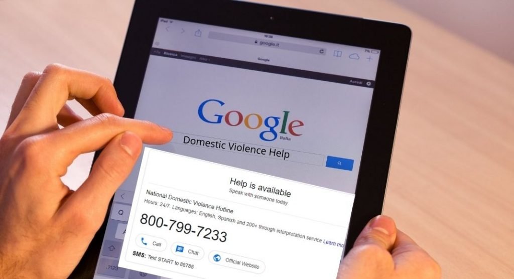 Domestic Violence Kept Google Relevant Search