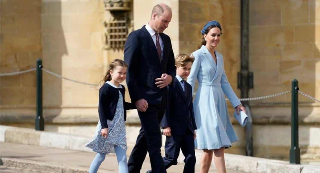 Easter service: Prince William and Kate
